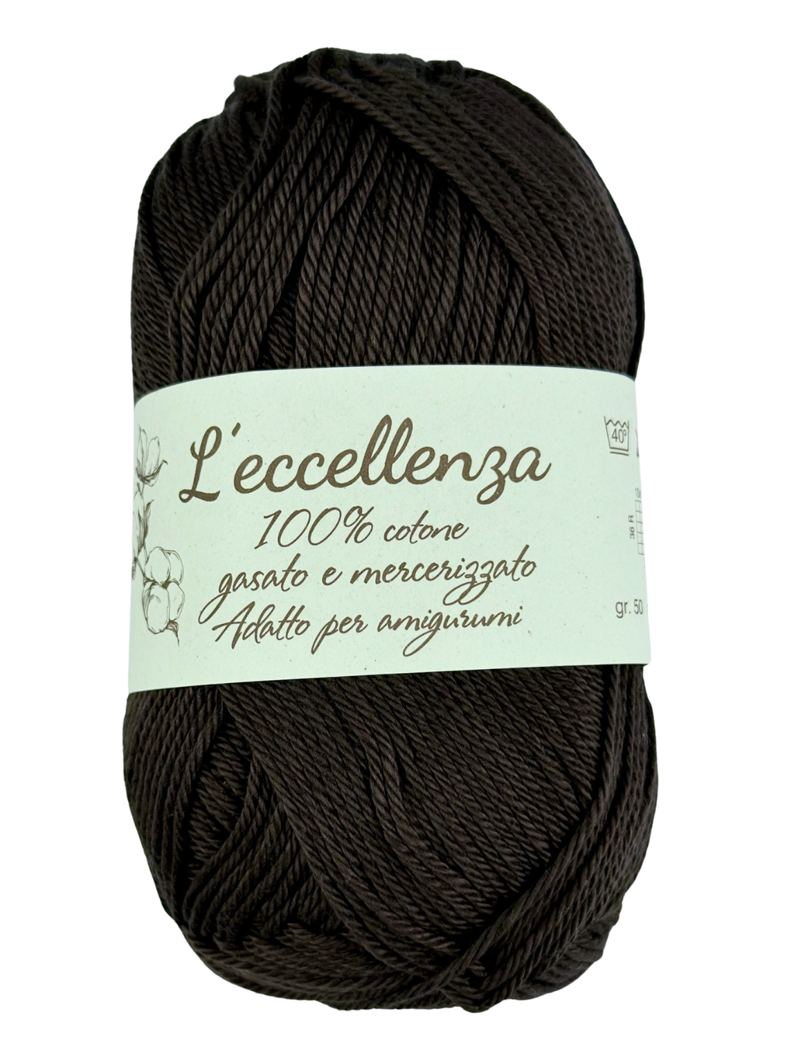 L’eccellenza 100% Baumwolle merzerisierte Braun 2048