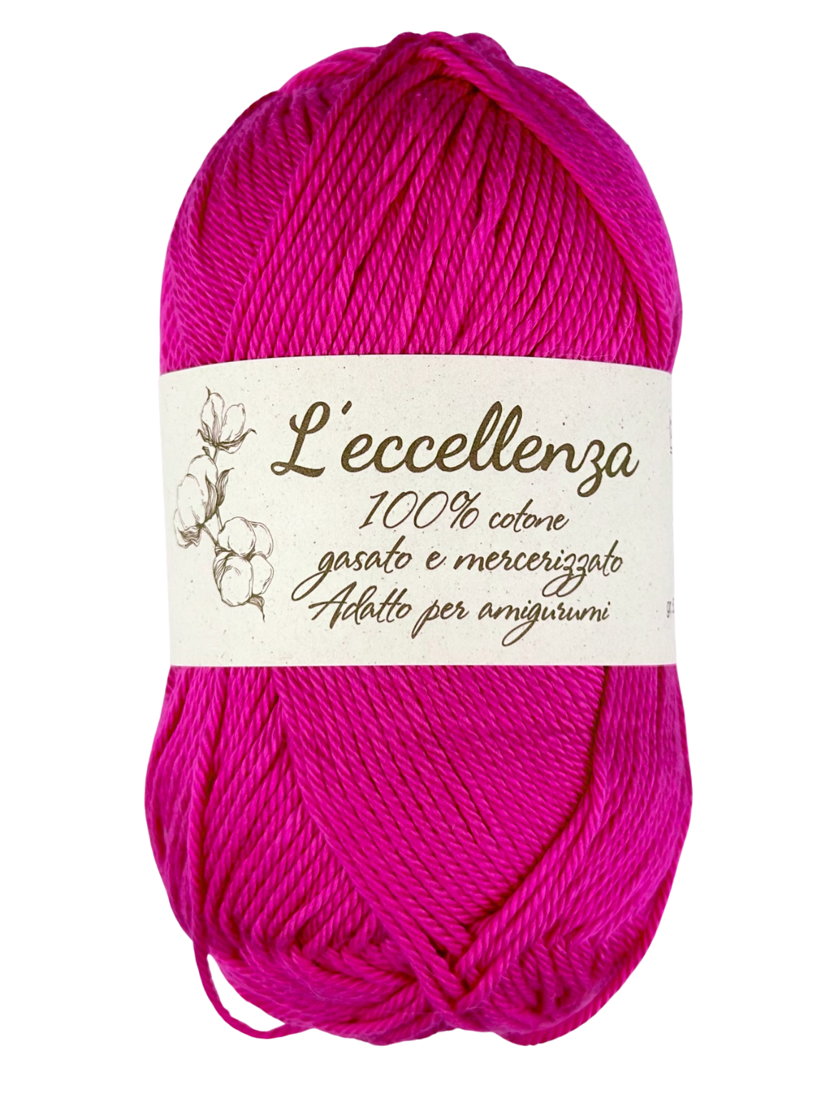 L’eccellenza 100% Baumwolle merzerisierte Fuchsia 2105