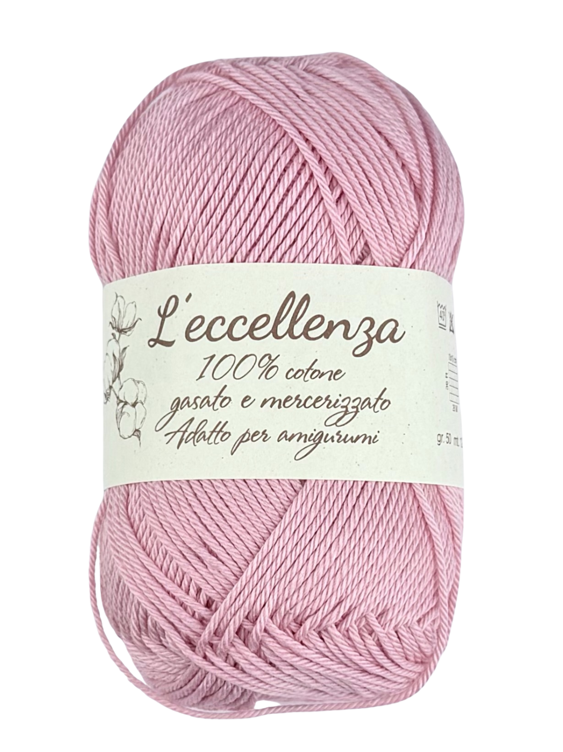 L’eccellenza 100% Baumwolle merzerisierte Puderrosa 2116