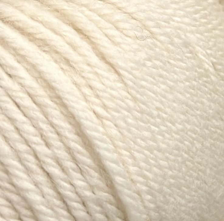 Rial Filati Art. Ghibli – 100% Merinowolle col. 703 Elfenbein, 100 m/50 g (10 Knäuel)