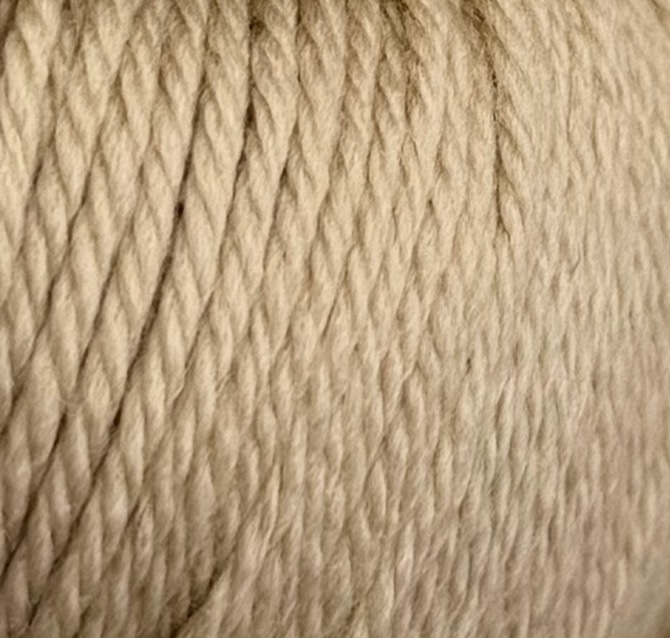 Rial Filati Art. Ghibli – 100% Merinowolle col. 1216 Elfenbeinbeige, 100 m/50 g (10 Knäuel)