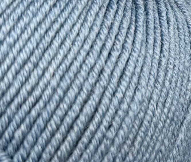 Art. Prezioso (10 Knäueln) – 100 % extrafeine Merinowolle Superwash col. Taubenblau 313-2