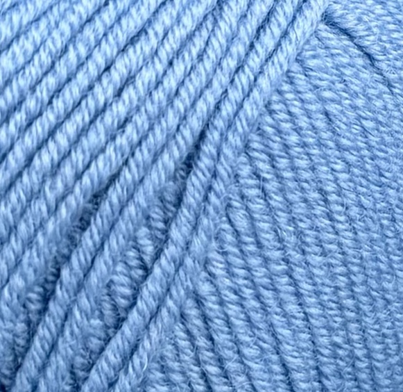 Art. Prezioso (7 Knäueln) – 100 % extrafeine Merinowolle Superwash col. Himmelblau