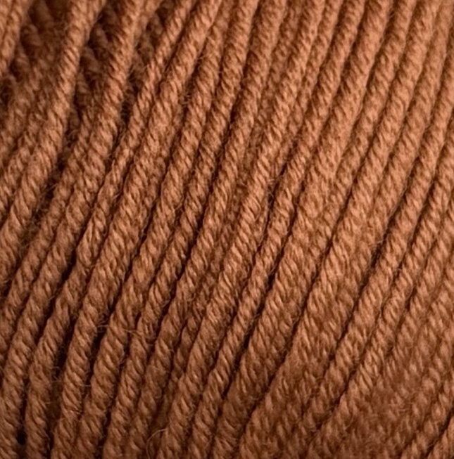 Art. Prezioso (10 Knäueln) – 100 % extrafeine Merinowolle Superwash col. Cognac 722-2