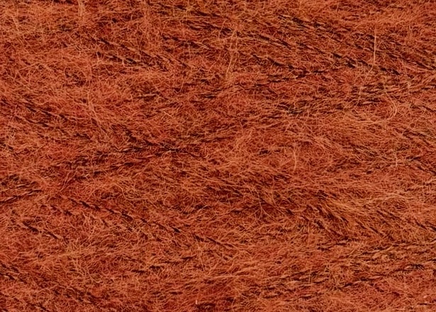 Millefili Art. Aff-Hair 900 m / 100 g – Ultraleichtes, volumiges Garn mit Babyalpaka col. Rost mélange 2324