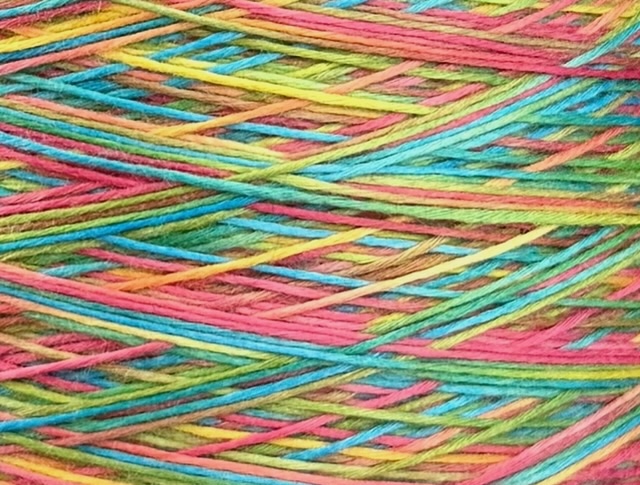Zimpfer Wolle Art. Mimi Multicolor 500 m / 100 g – Garn aus Bambus und Seide col. Regenbogen