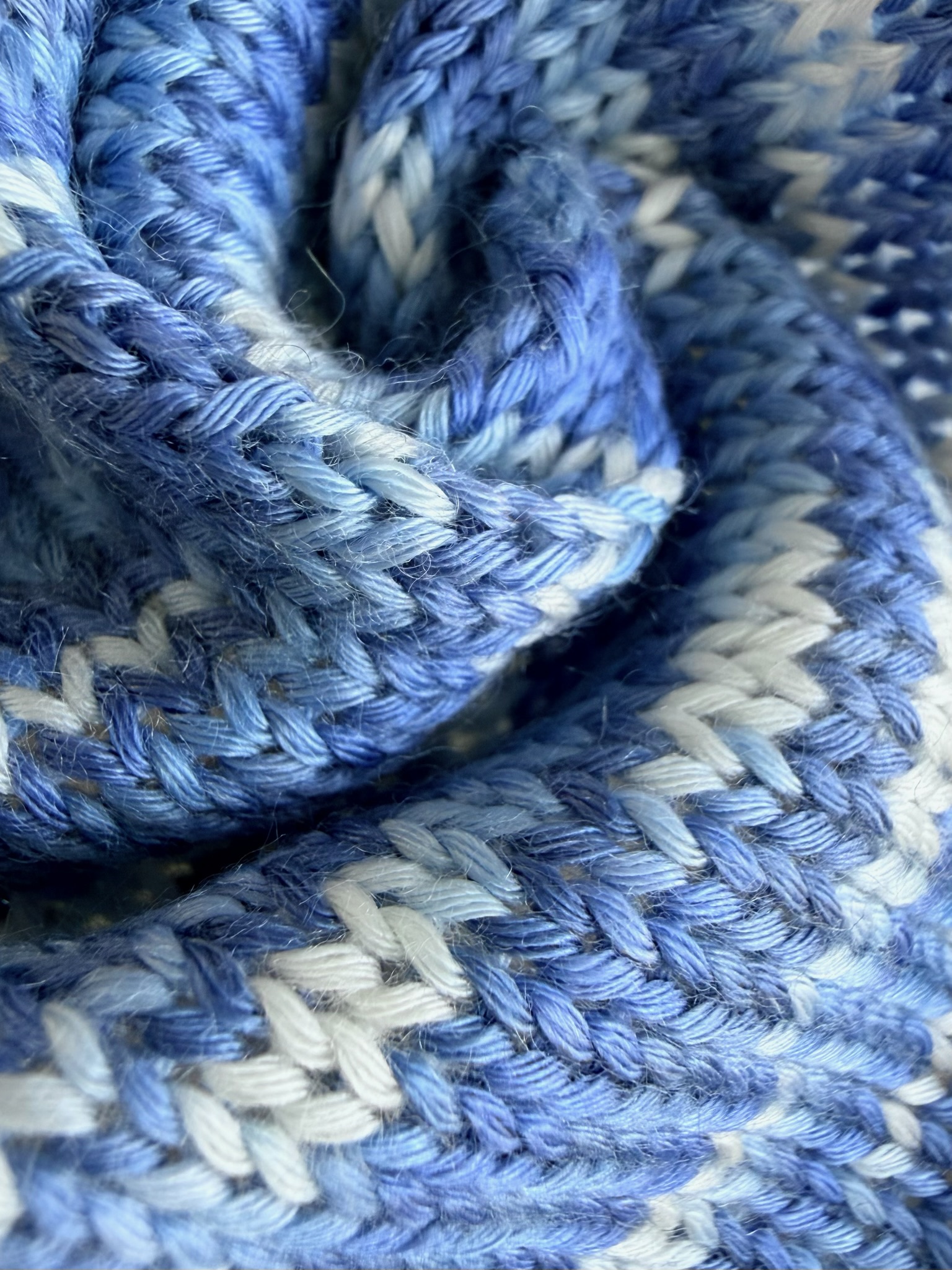 Zimpfer Wolle Art. Mimi Multicolor 500 m / 100 g – Garn aus Bambus und Seide col. Denim foto 4