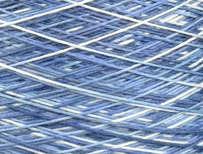Zimpfer Wolle Art. Mimi Multicolor 500 m / 100 g – Garn aus Bambus und Seide col. Denim