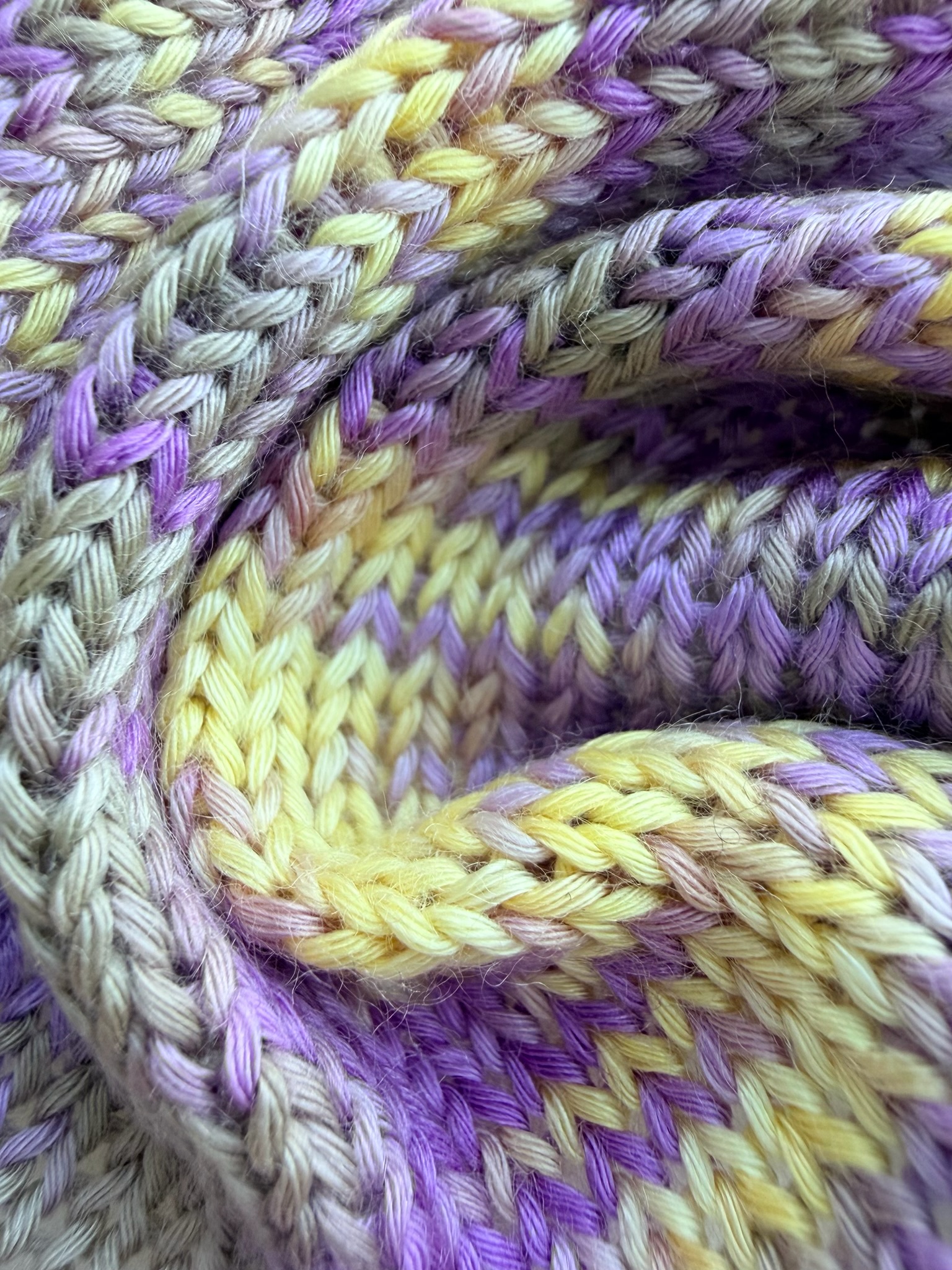 Zimpfer Wolle Art. Mimi Multicolor 500 m / 100 g – Garn aus Bambus und Seide col. Lilla foto 5