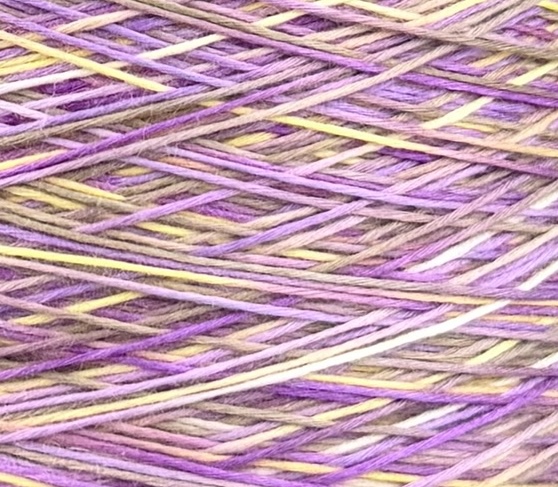 Zimpfer Wolle Art. Mimi Multicolor 500 m / 100 g – Garn aus Bambus und Seide col. Lilla