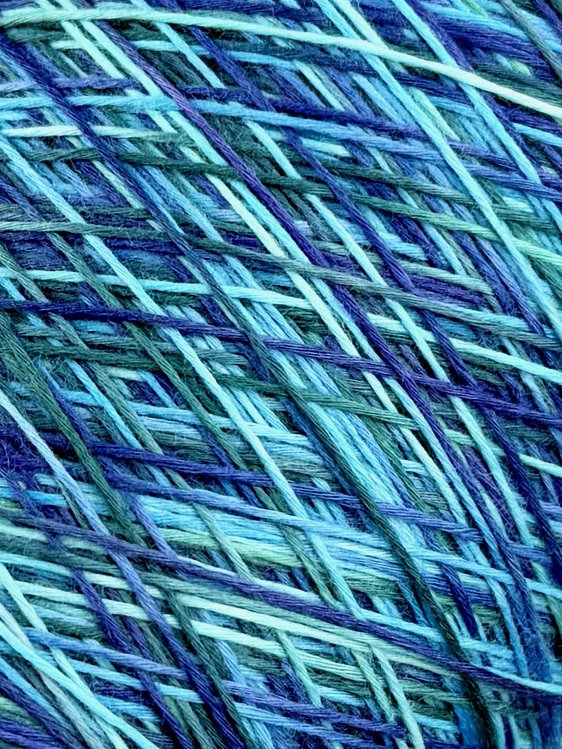 Zimpfer Wolle Art. Mimi Multicolor 500 m / 100 g – Garn aus Bambus und Seide col. Mediterran