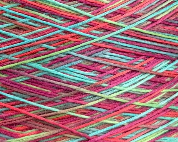 Zimpfer Wolle Art. Mimi Multicolor 500 m / 100 g – Garn aus Bambus und Seide col. Tulipano