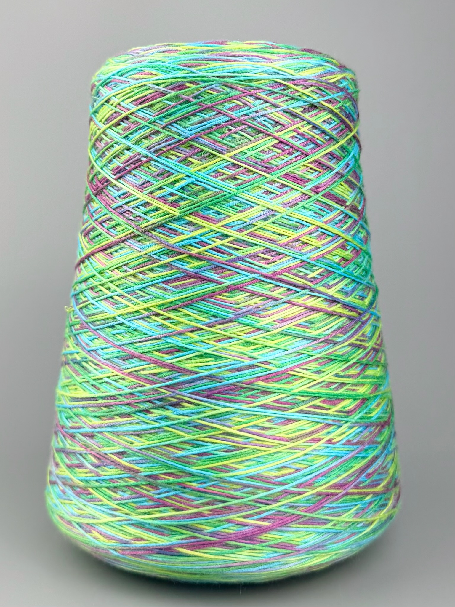 Zimpfer Wolle Art. Mimi Multicolor 500 m / 100 g – Garn aus Bambus und Seide col. Grün Lavendel foto 2