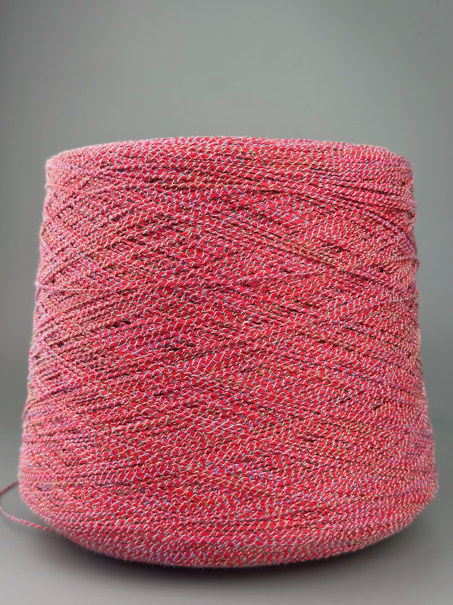 Hasegawa Kiwami Scuba Nm 1/5.2 – Filato fantasia in cotone, seta e poliammide col. Rosso lampone multicolore foto 2