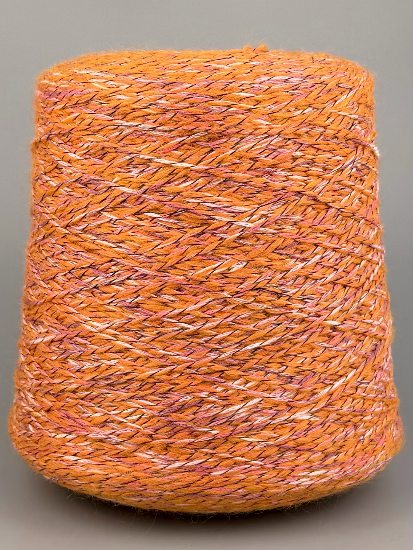 Millefili Art. Youresocot NM 2700 – Effektgarn aus Baumwolle Viskose und Wolle col. Warmes Orange 803 foto 2