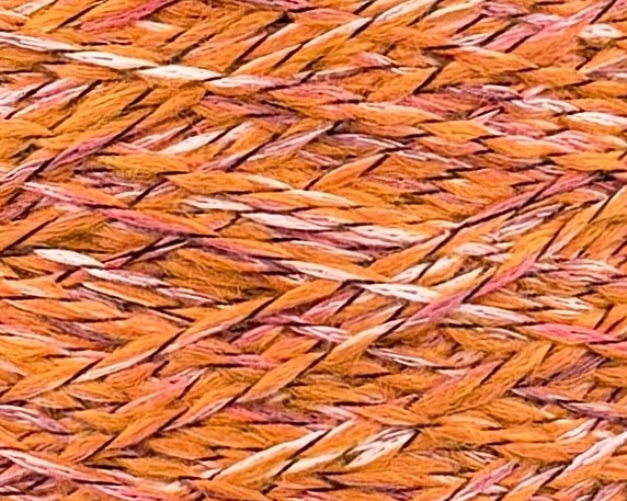 Millefili Art. Youresocot NM 2700 – Effektgarn aus Baumwolle Viskose und Wolle col. Warmes Orange 803