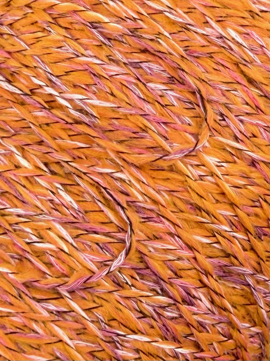 Millefili Art. Youresocot NM 2700 – Effektgarn aus Baumwolle Viskose und Wolle col. Warmes Orange 803