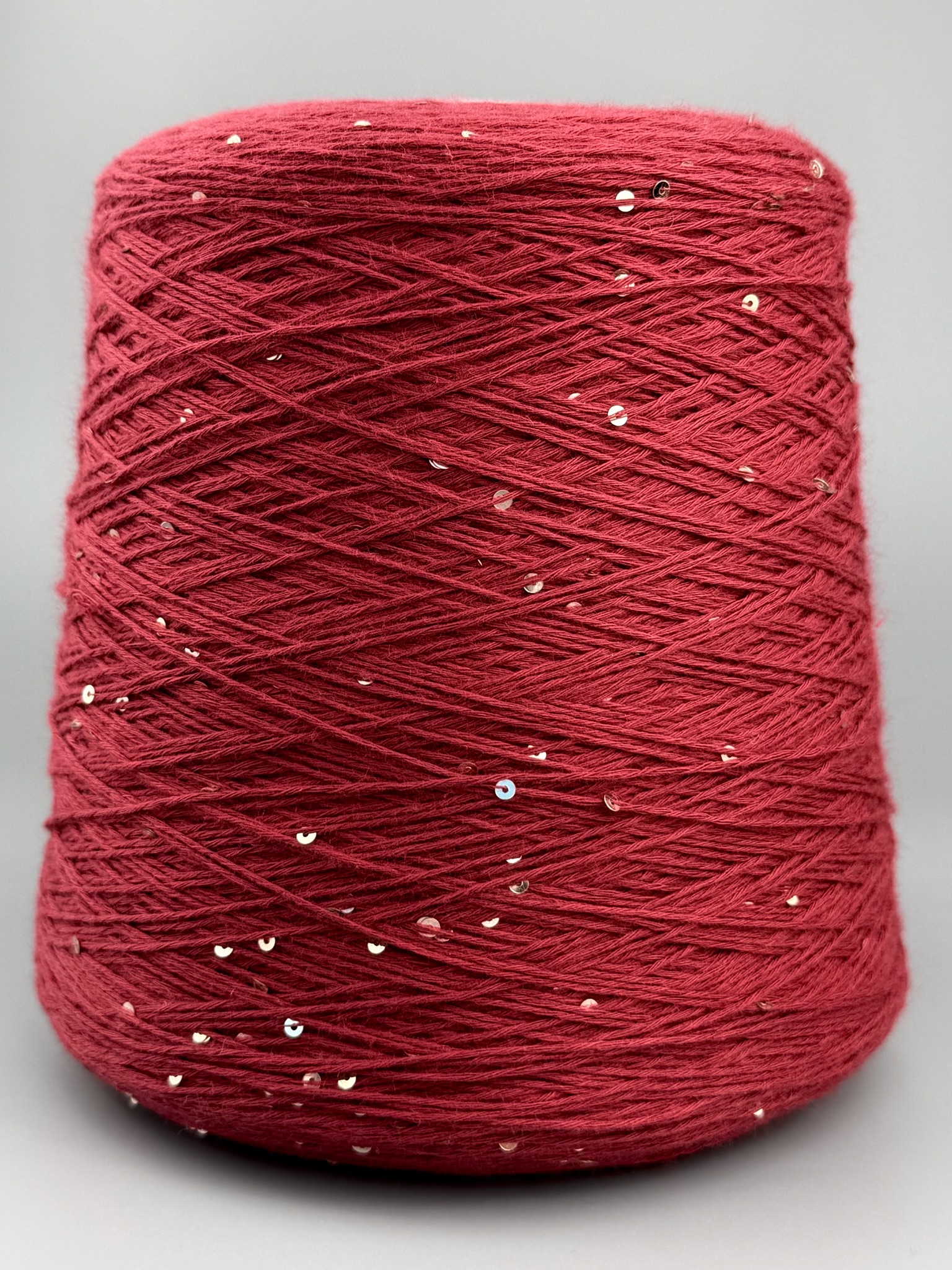 Primavera (Pailletten) 420m/100g – 100% Pima Baumwolle col. Bordeaux 110 foto 2