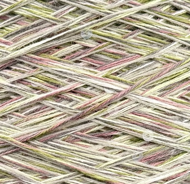Zimpfer Wolle Art. Primavera 245 m / 100 g – Mélange-Garn aus Baumwolle und Leinen mit Pailletten