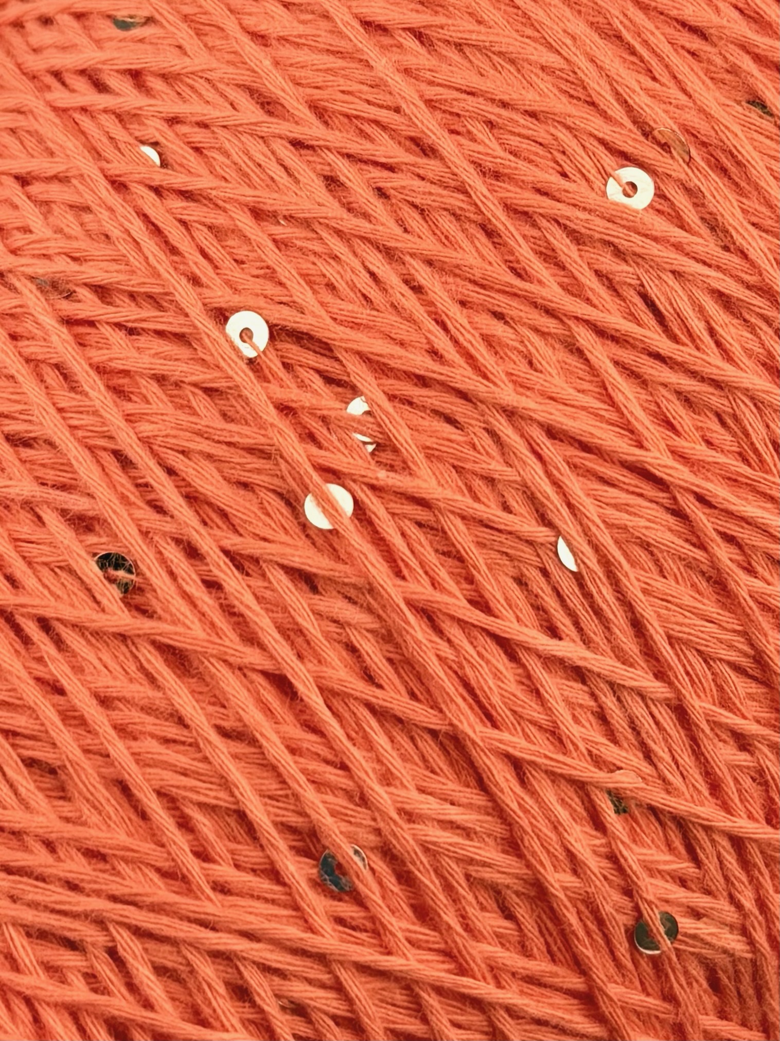 Primavera (Pailletten) 420m/100g – 100% Pima Baumwolle col. Orange 020