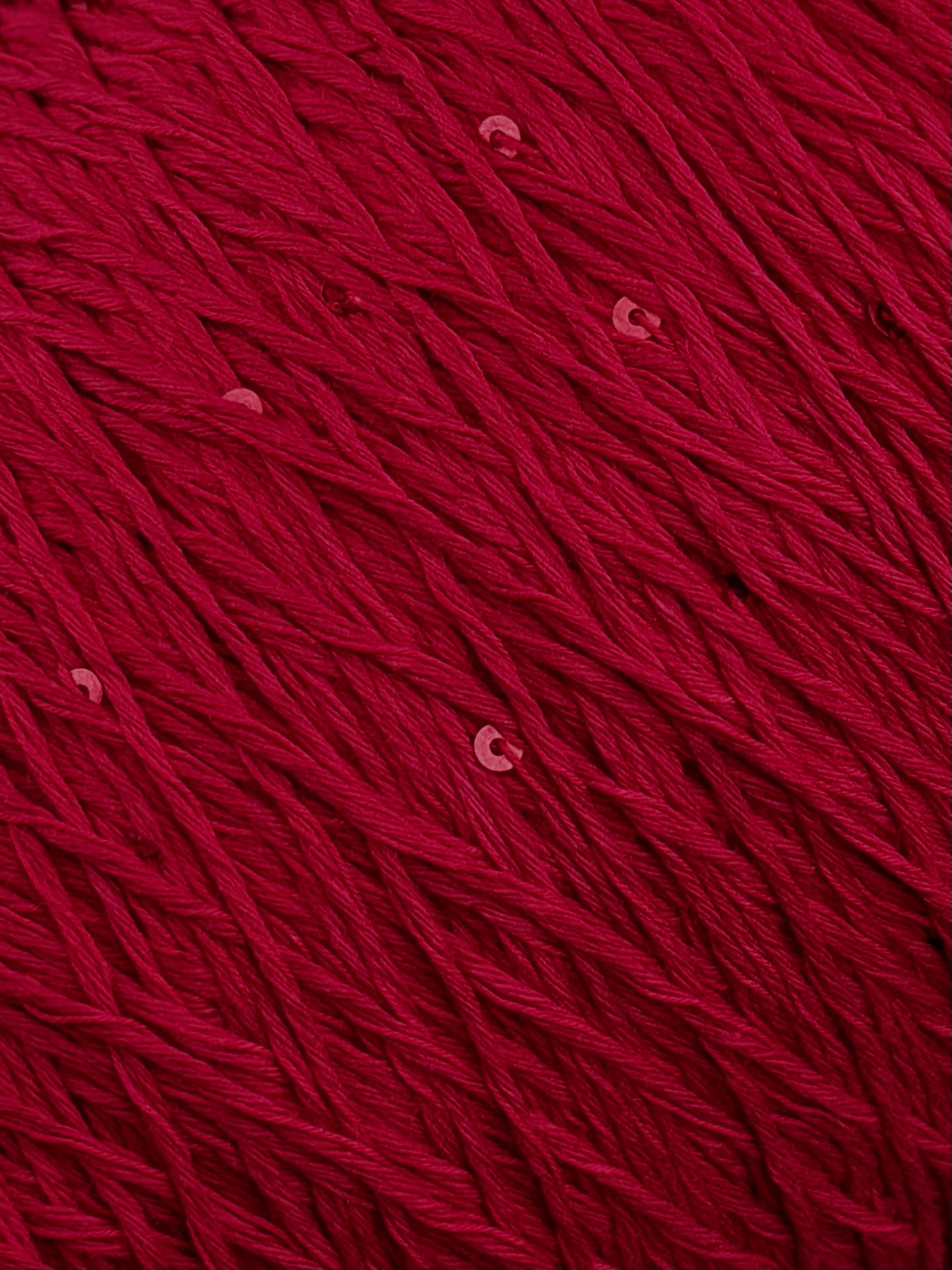 Primavera (Paillettes) 300/100 g – 100% Coton Pima col. Rouge profond