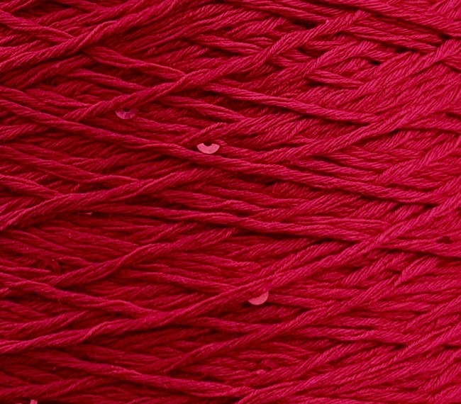 Primavera (Paillettes) 300/100 g – 100% Coton Pima col. Rouge profond