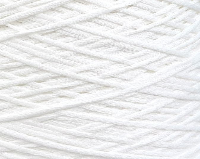 Torcitura di Domaso Art. Bolero – Makò Baumwolle und Seide col. Optisches Weiss 400 m / 100 g