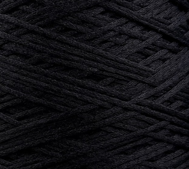 Torcitura di Domaso Bolero – Makò Baumwolle und Seide col. Schwarz 400 m / 100 g