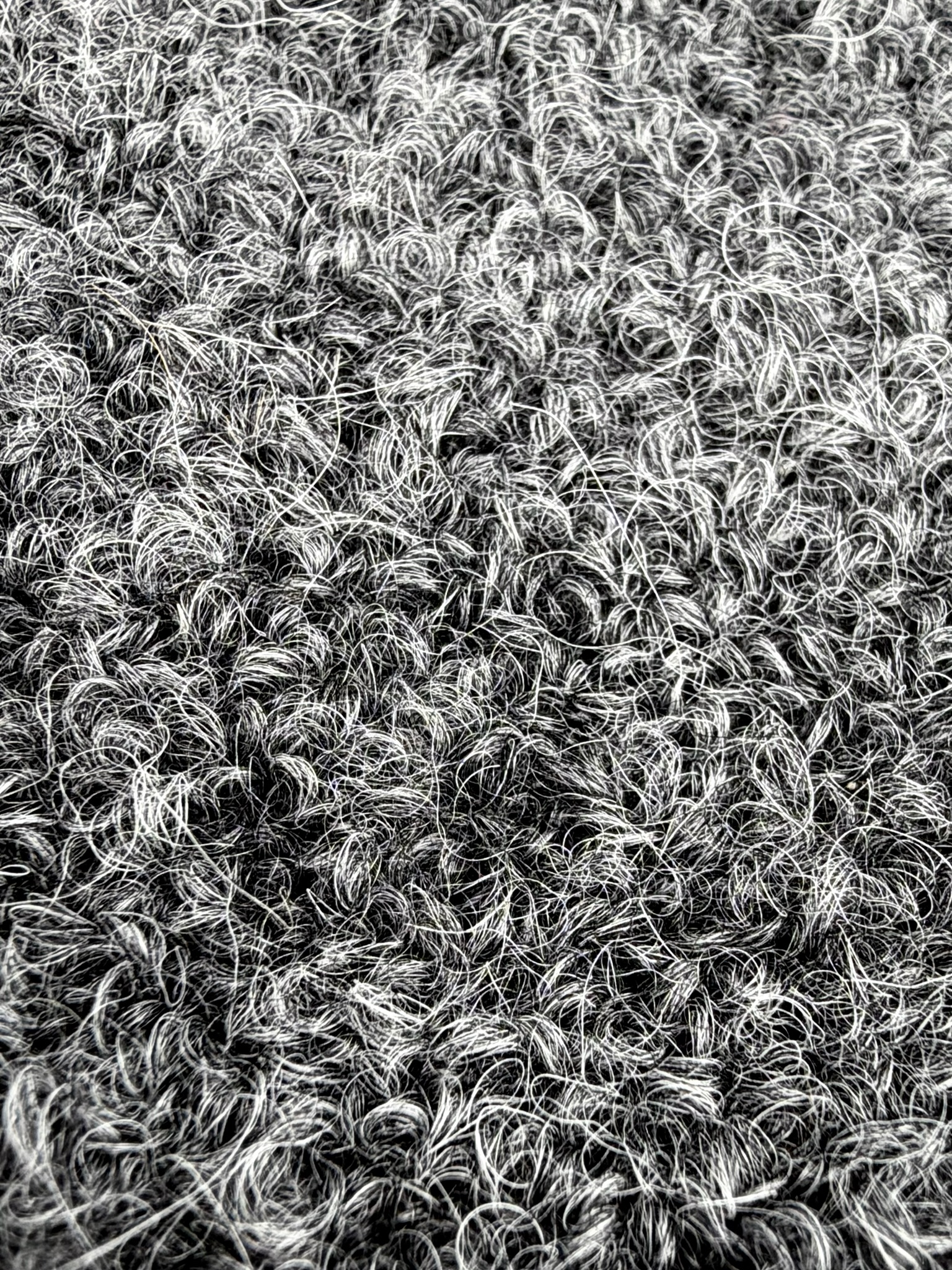 Flan Bouclerino Confort 1200m/100g – Filato Bouclé Baby Alpaca e Merino col. Antracite foto 4