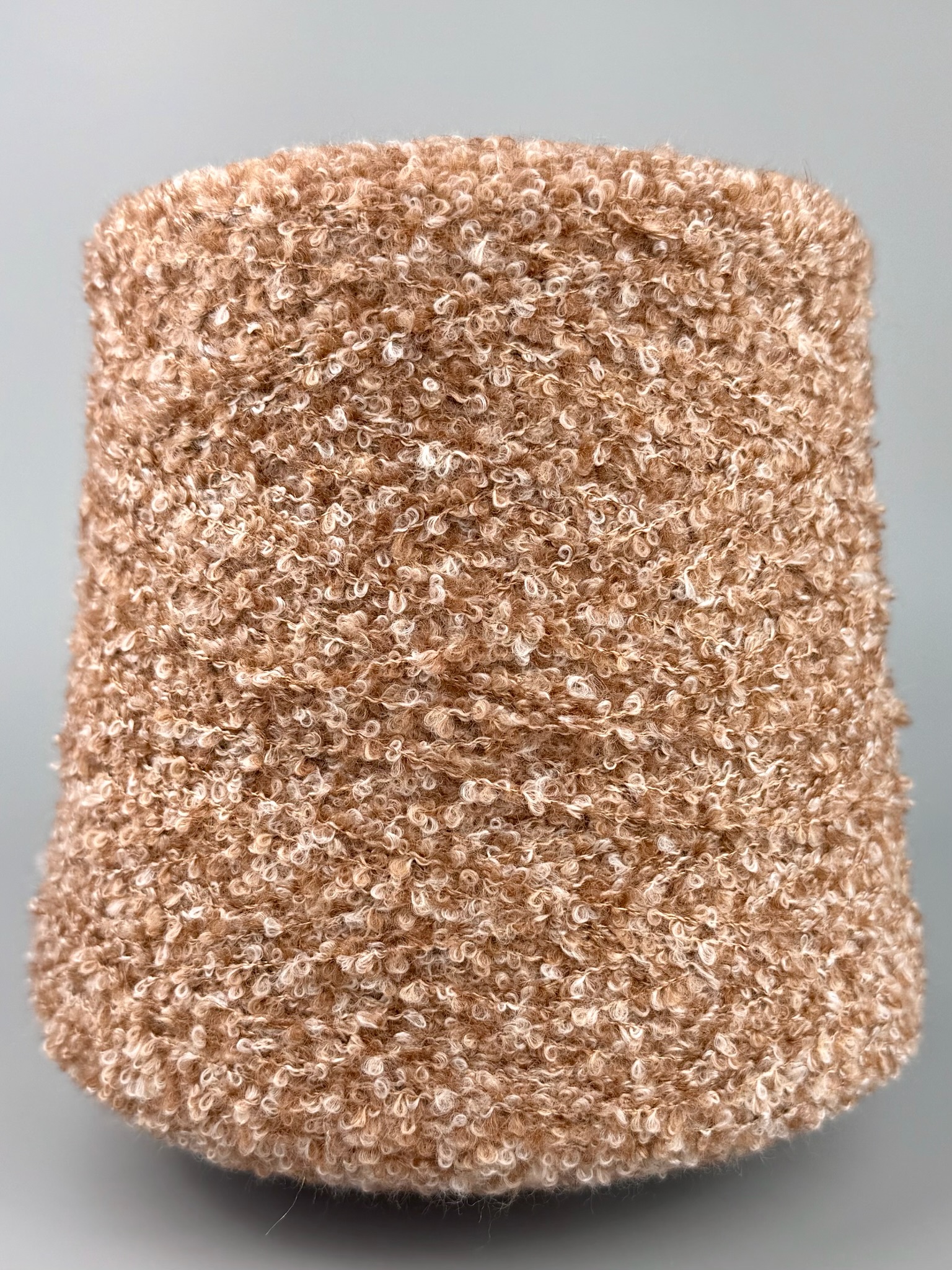 Cariaggi Art. VOLUTA (PPKA969) – Bouclé Garn aus Kaschmir und Seide col. 34679 Karamellbraun Mélange foto 2