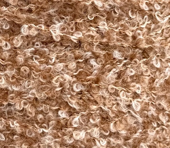 Cariaggi Art. VOLUTA (PPKA969) – Bouclé Garn aus Kaschmir und Seide col. 34679 Karamellbraun Mélange