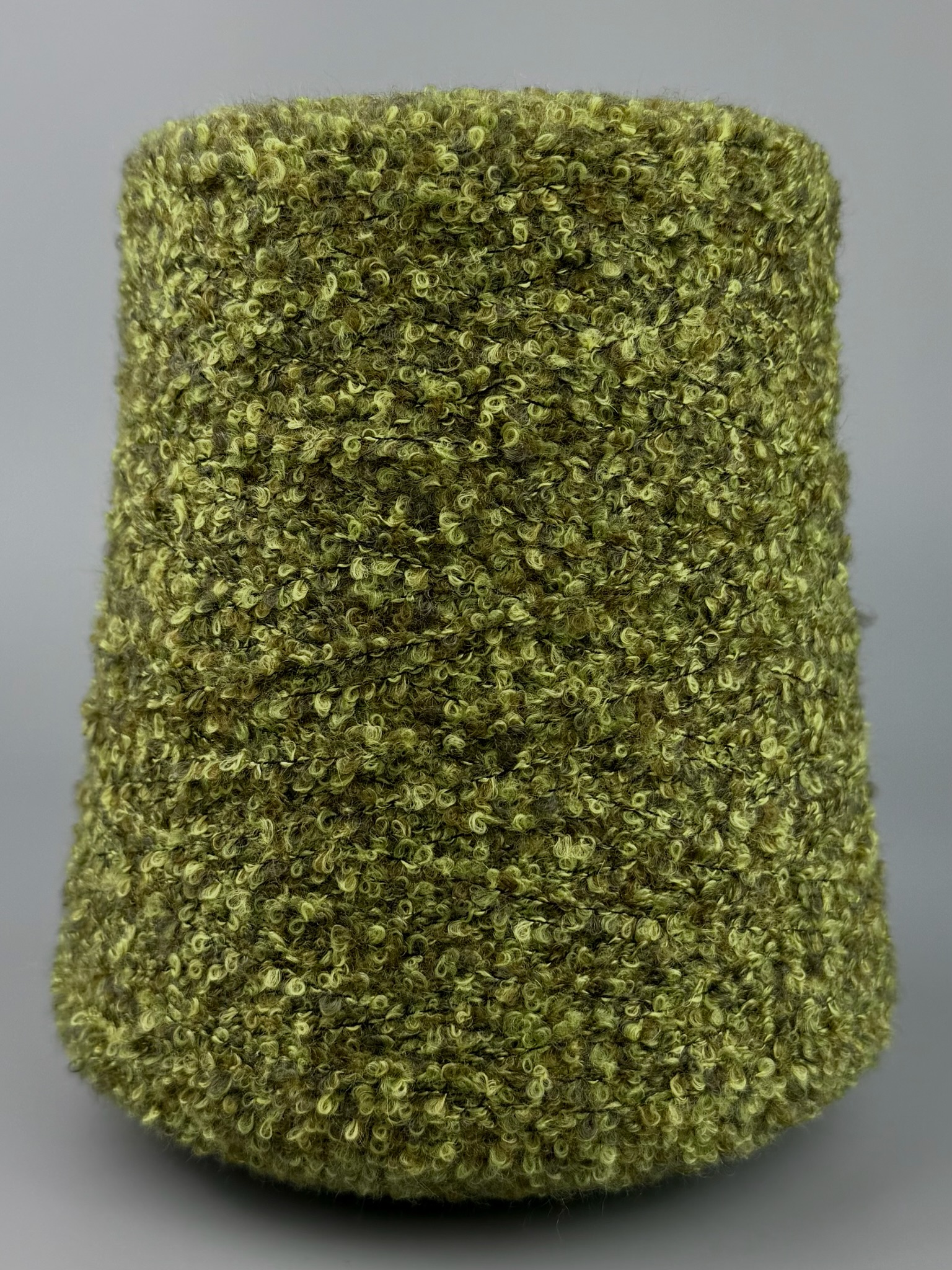 Cariaggi Art. VOLUTA (PPKA969) – Bouclé Garn aus Kaschmir und Seide col. 34674 Oliv Mélange foto 2