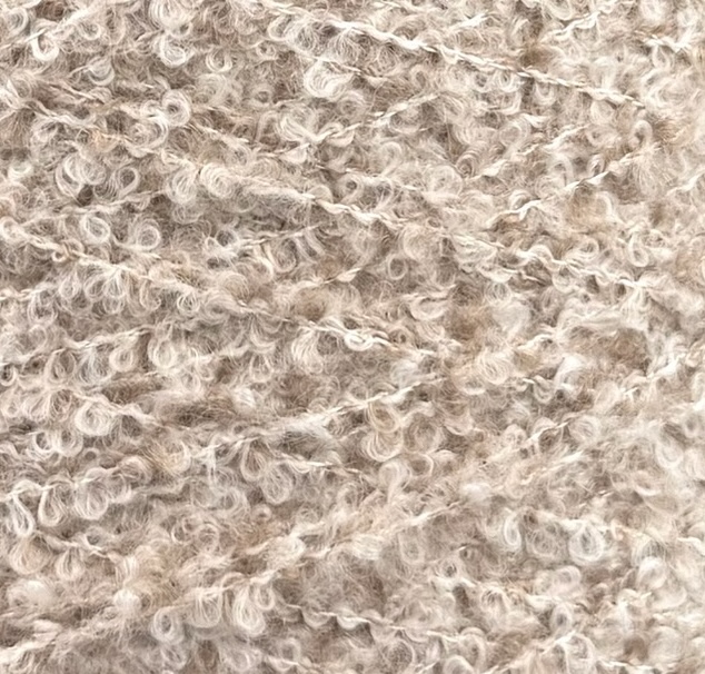 Cariaggi Art. VOLUTA (PPKA969) – Bouclé Garn aus Kaschmir und Seide col. 34677 Naturbeige Mélange