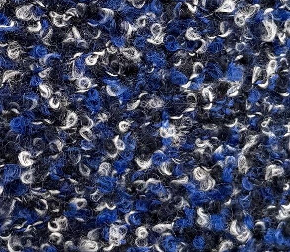 Cariaggi Art. VOLUTA (PPKA969) – Bouclé Garn aus Kaschmir und Seide col. 34684 Blau Mélange