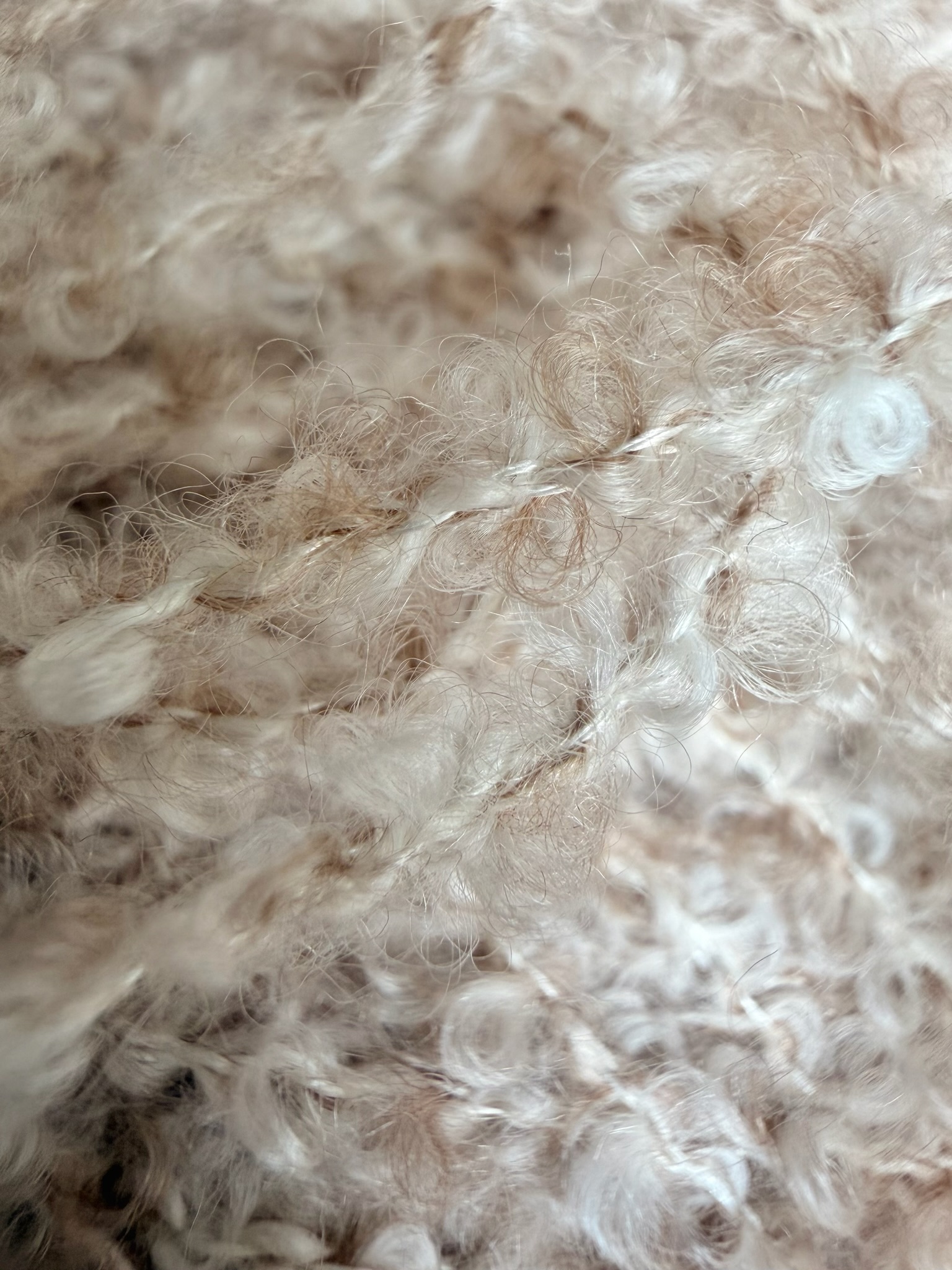 Cariaggi Art. VOLUTA (PPKA969) – Bouclé Garn aus Kaschmir und Seide col. 34677 Naturbeige Mélange foto 3