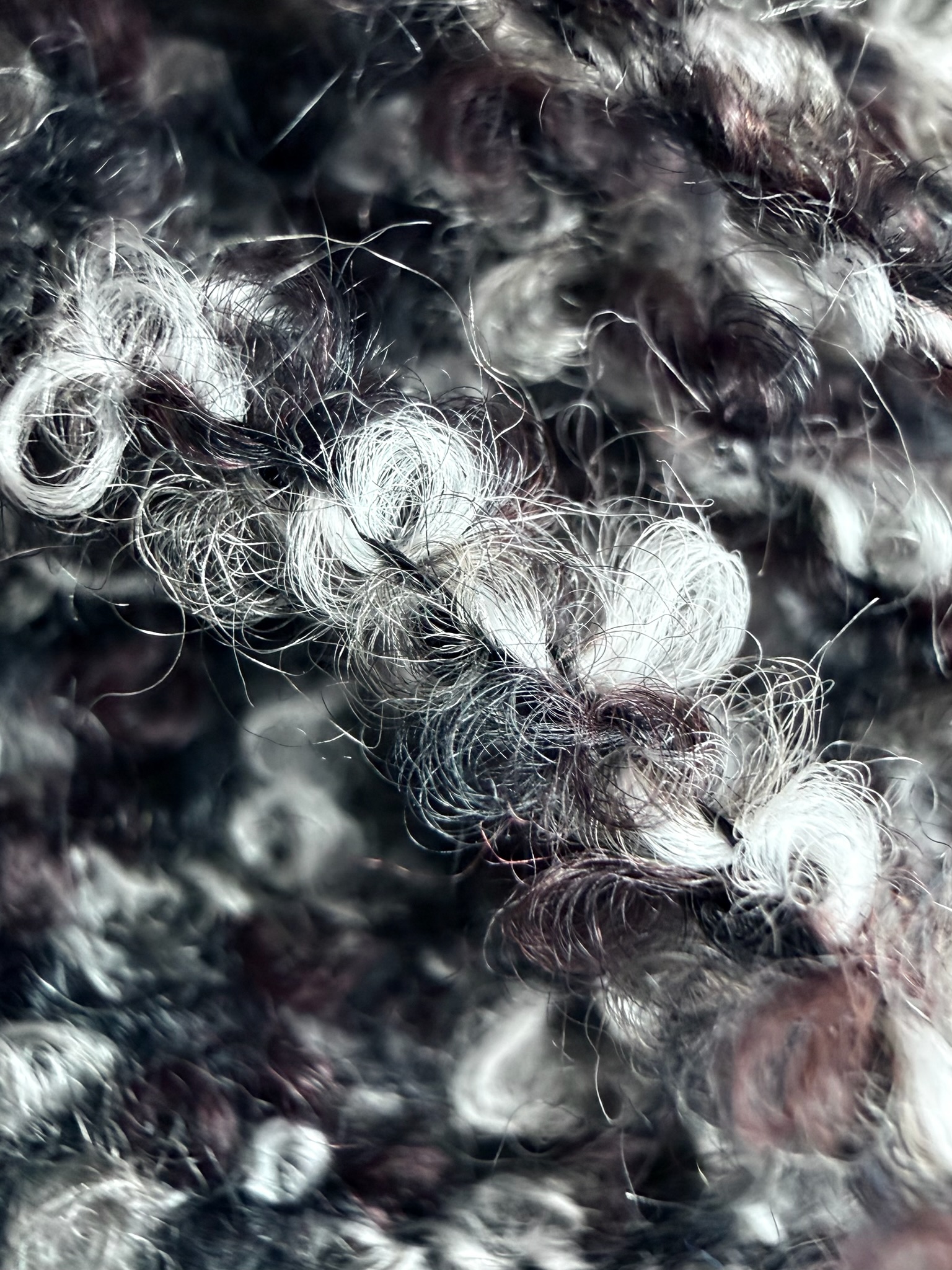 Cariaggi Art. VOLUTA (PPKA969) – Bouclé Garn aus Kaschmir und Seide col. 32932 Anthrazit Mélange foto 3