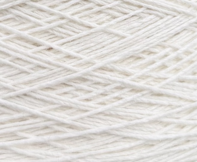 Lanecardate Art. Fiftyfifty Nm 3/2/15.5 – Zwirngarn aus Kaschmir und Merino Lambswool col. Weiss