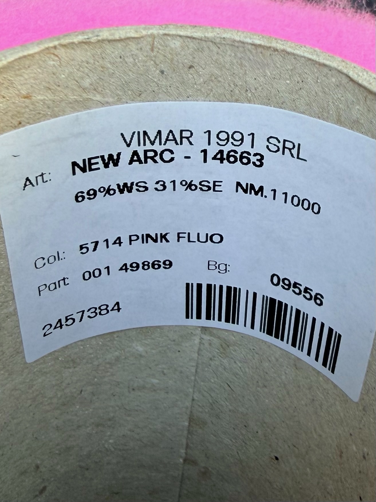 Vimar 1991 New ARC-14663 Nm 1/11 – Garn aus Kaschmir und Seide col. Fluoreszenzrosa foto 3