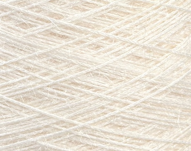 Lineapiù Nicole Nm 4000 – Effektgarn mit Graseffekt col. Elfenbeinweiss