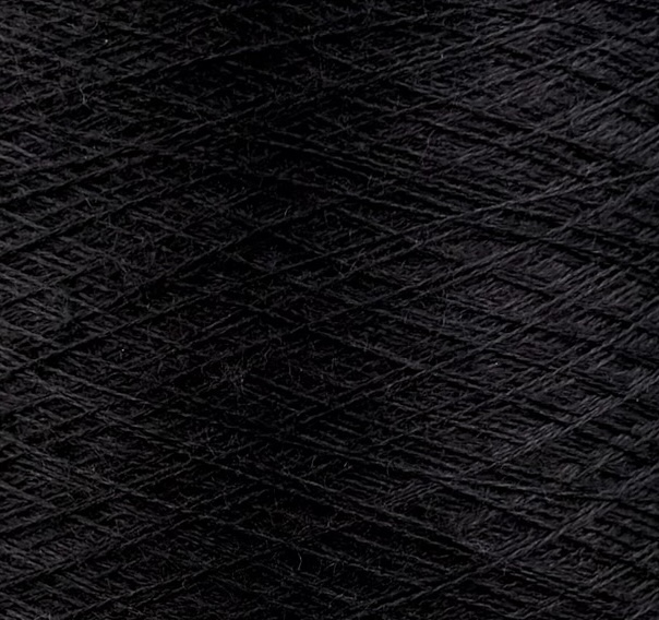 Cariaggi Art. ZEFIRO Nm 2/60 (PPSK046) – 60 % Merinowolle Extrafine, 30 % Seide, 10 % Kaschmir col. Schwarz 30060