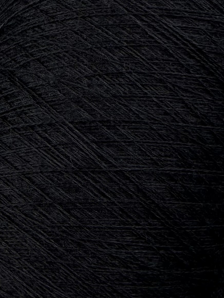 Cariaggi Art. ZEFIRO Nm 2/60 (PPSK046) – 60 % Merinowolle Extrafine, 30 % Seide, 10 % Kaschmir col. Schwarz 30060
