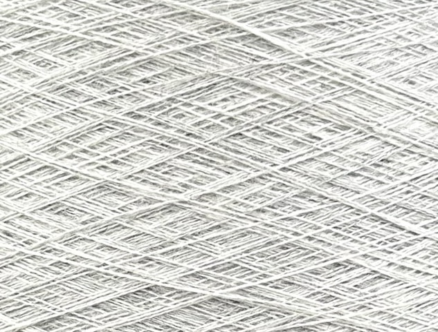 Cariaggi Art. ZEFIRO Nm 2/60 (PPSK046) – 60 % Merinowolle Extrafine, 30 % Seide, 10 % Kaschmir col. Perlgrau Mélange 30181
