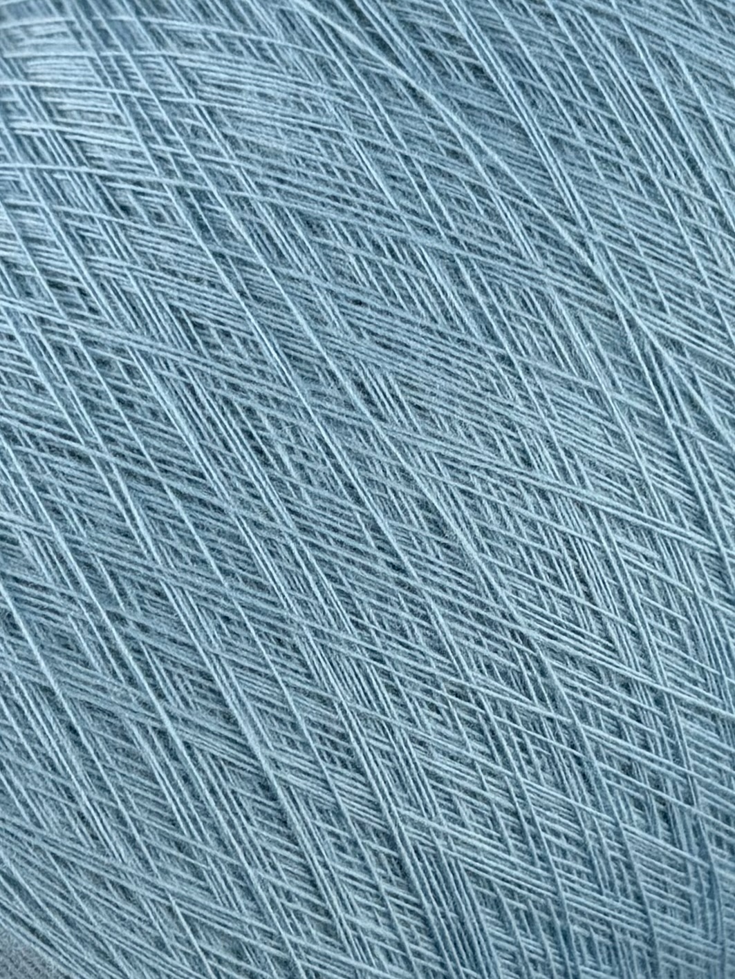 Lanecardate Art. Canberra Nm 1/15.5 – Kardiertes Garn aus Merinowolle col. 40102 Azurblau
