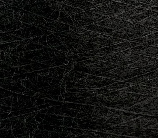 Lanificio Dell’Olivo Rouge Nm 15000 – Mohair & Alpaga Noir