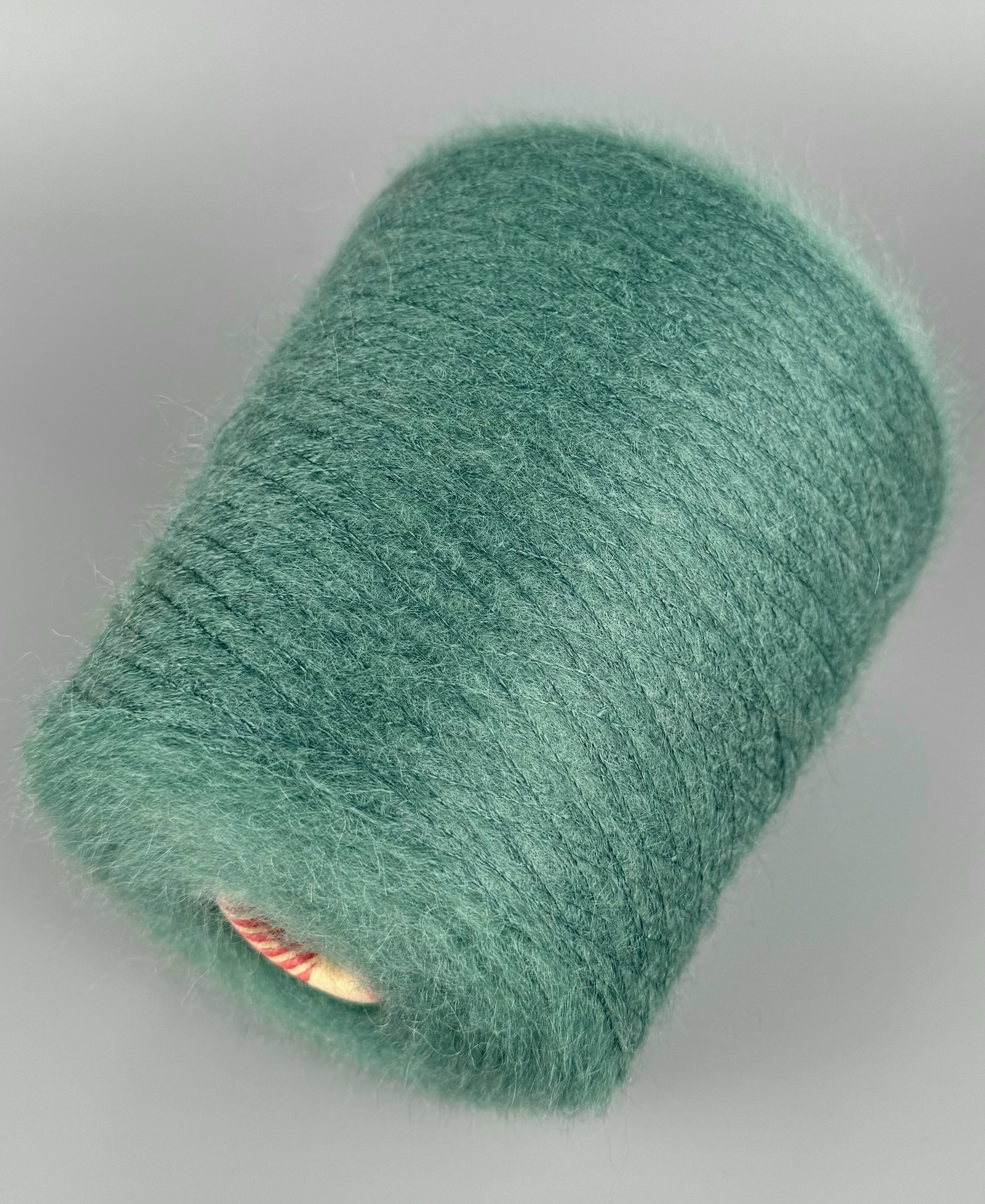 Lanificio Dell’Olivo Rouge Nm 15000 – Mohair & Alpaga Sauge photo 3