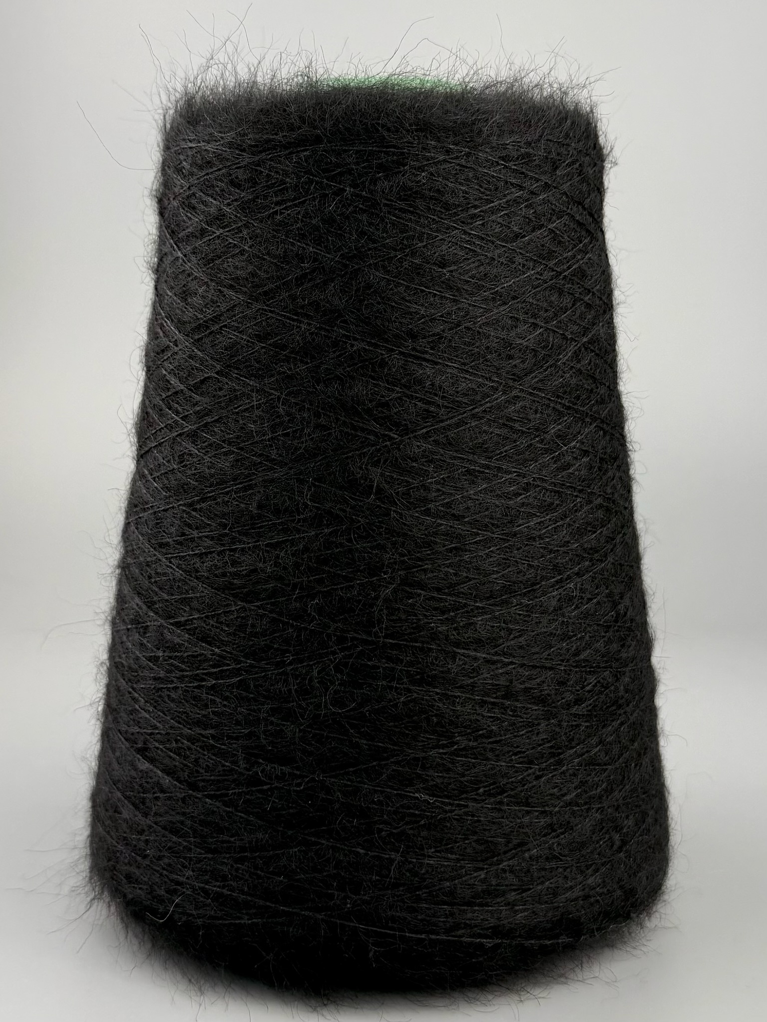 Lanificio Dell’Olivo Rouge Nm 15000 – Mohair & Alpaga Noir photo 2