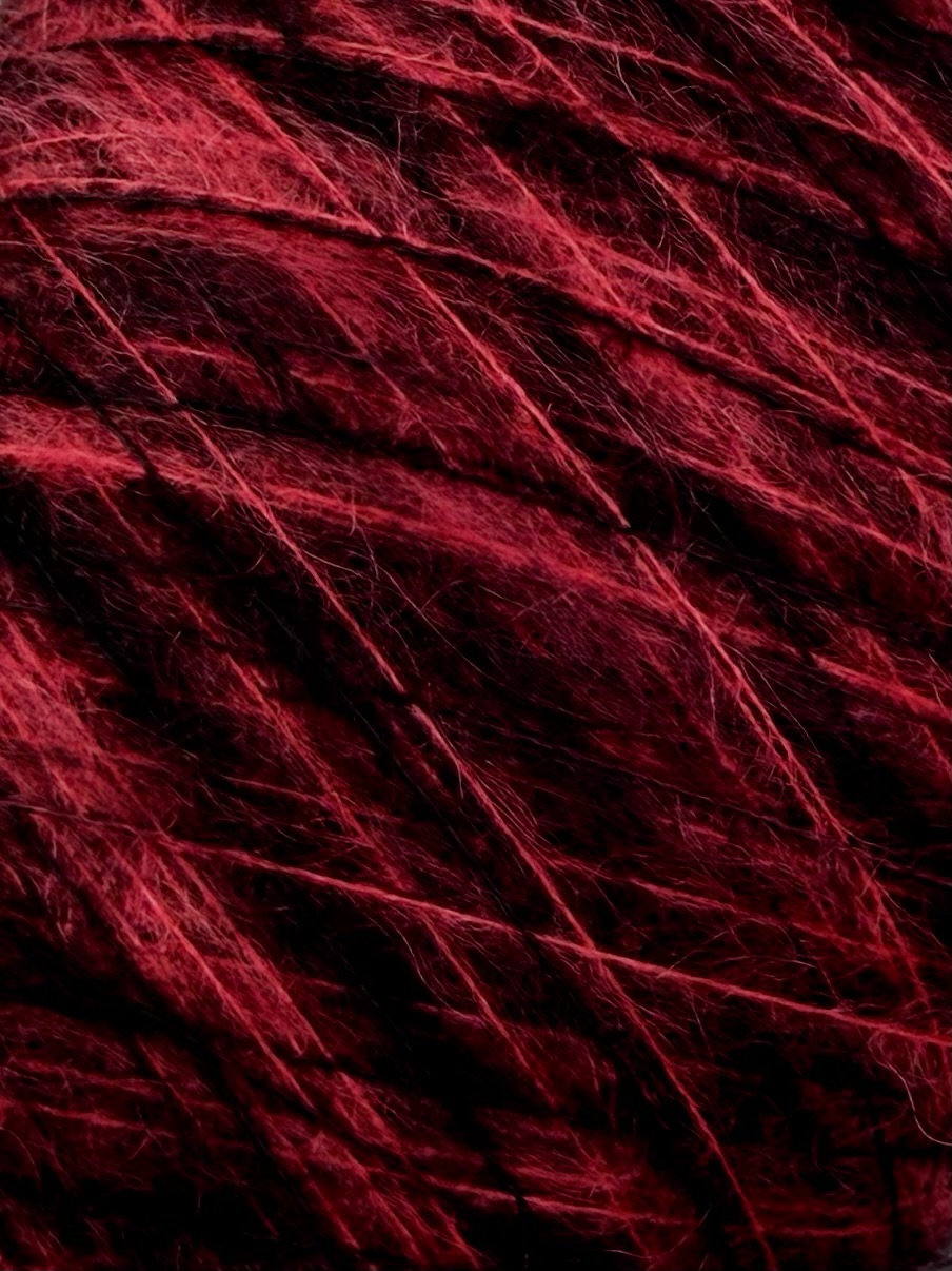 Zimpfer Wolle Selezione – Fil 65 % Kid Mohair 35 % polyamide col. Cerise mûre et noir dégradé 1500 m / 100 g