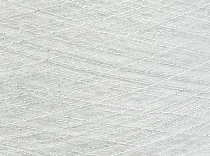 Fabifil Art. Brillante – Mohairgarn mit Silberlurex col. Perlgrau Hell 1050 m / 100 g