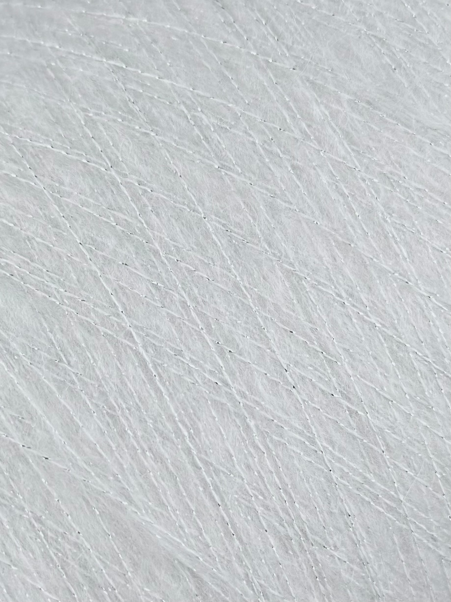 Fabifil Art. Brillante – Filato con Mohair e Lurex Argento col. Grigio Perla Chiaro 1050 m / 100 g