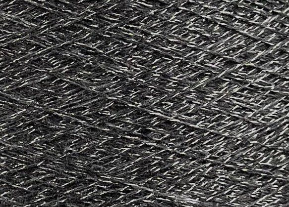 Gioiello Nm 1/15 – Garn mit Kaschmir, Merino, Viscose & Lurex col. Anthrazit-Graphit